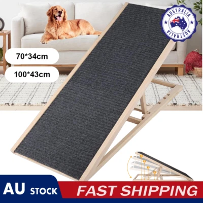 Foldable Pet Stairs Dog Ramp Steps For Bed Sofa Car Ladder Portable Adjustable - image 1 of 4