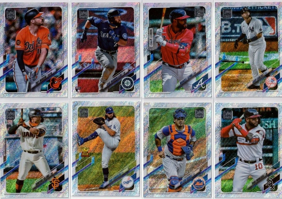 2021 TOPPS factory set FOILBOARD parallel cards #'d /790 *pick from list* - Image 1 of 4