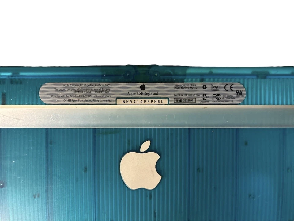 Apple USB Keyboard Modello M2452 TASTIERA ORIGINALE 1998 Vintage - Immagine 1 di 4
