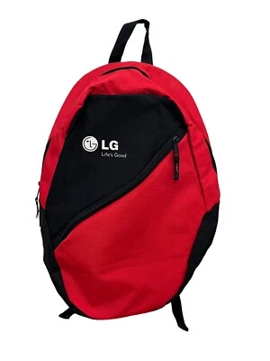 Life Is Good Full Size Backpack Red & Black Adjustable Straps Exterior Pocket - Image 1 of 4