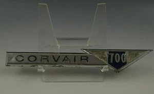 1961 CHEVROLET CORVAIR 700 CAR EMBLEM FRONT FENDER NAMEPLATE VINTAGE - Picture 1 of 5