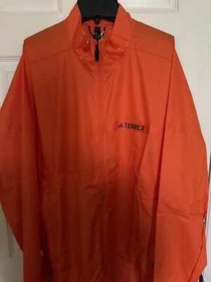 adidas Terrex Men’s XL Orange Hiking Multi Windbreaker Jacket HM4027 New - Image 1 of 4
