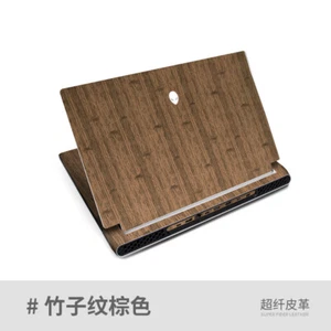 Autocollant en cuir bambou housse autocollant pour Alienware X14 X15 X17 R1 14" 15" 17" - Photo 1/24