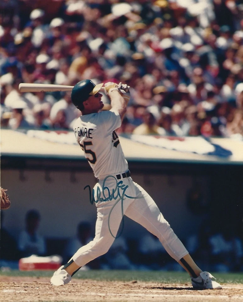 Mark McGwire Signed A's Baseball 8x10 Photo PSA/DNA COA 583 HR Picture Autograph - Image 1 of 4