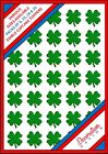 35 x Four Leaf Clover Edible Cupcake Cake Topper Wafer Icing 6 15 24 St Patricks