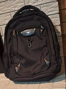 Samsonite Business Backpack Black In Color With Pockets And Sleeves For Pens Etc - Picture 1 of 16