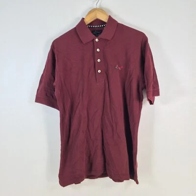 Greg Norman Hombre Polo Talla S Borgoña Rojo Manga Corta Golf 080834 Foto 1 de 4