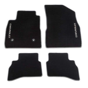 2022-2025 Chevy Trailblazer AWD Black Carpeted Floor Mats with Gray Binding OEM - Picture 1 of 3