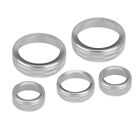 5Pcs Silver Ac Audio Switch Knob Trim Ring Fit For Ford Maverick 2022-2023