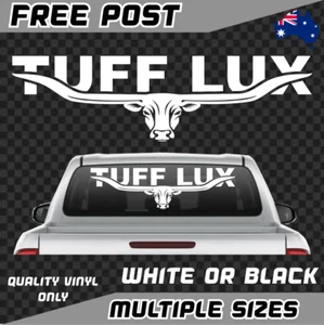 Tuff Lux Longhorn Sticker Car Decal Long Horn Suits Hilux Country Ute Outback - Picture 1 of 2