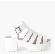 KOI White Chunk Vegan Sandals US 8 Euro 38 Woman's Preowned