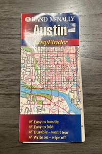 Rand McNally Austin, Texas: Easyfinder Laminated Map 1996 - Picture 1 of 18
