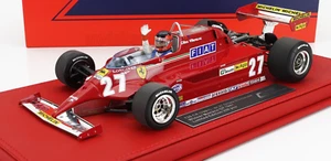 Ferrari F 126CK #27 ganador 1981 GP de Mónaco con figura de conductor y vitrina en 1 - Imagen 1 de 2