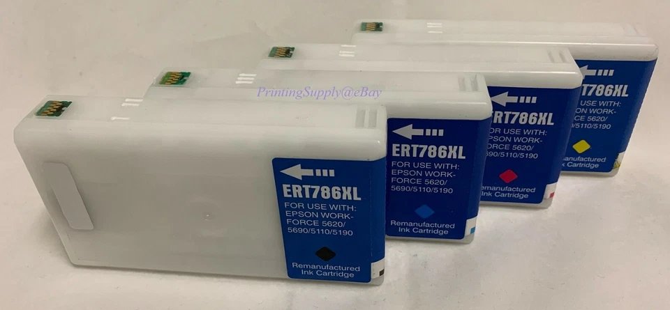 Tinta 1/4/5PK BKCMY para Epson 786 786XL WorkForce Pro WF4630 4640 WP5110 5190 5620 Foto 1 de 1