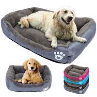 Pet Dog Cat Warm Plush Calming Bed Nest Comfy Sleeping Mat Cave Lodge Fleece