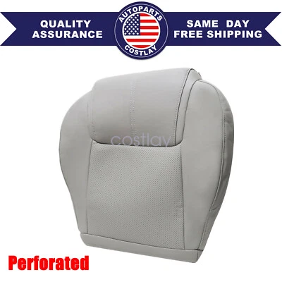 For 2006 2007 to 2010 Jeep Commander Driver Bottom PERF Leather Seat Cover -Gray - image 1 of 4