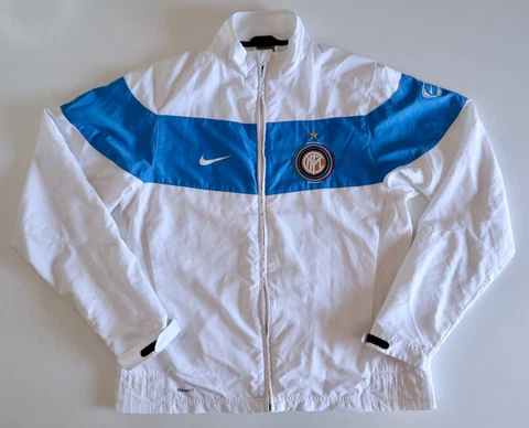 INTER MILAN 2009/10 NIKE Training Football Jacket L Mens Full Zip Track Top Cover