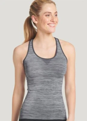 Jockey Sporties Activewear Performance Racerback Tank Top Heathered Size XL - Image 1 of 2