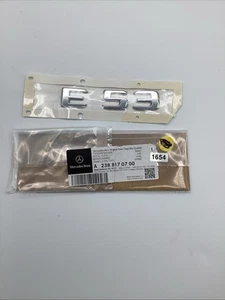 2019-25 MERCEDES-BENZ E53 EMBLEM LOGO MODEL BADGE LETTER CHROME A2388170700 OEM - Bild 1 von 2