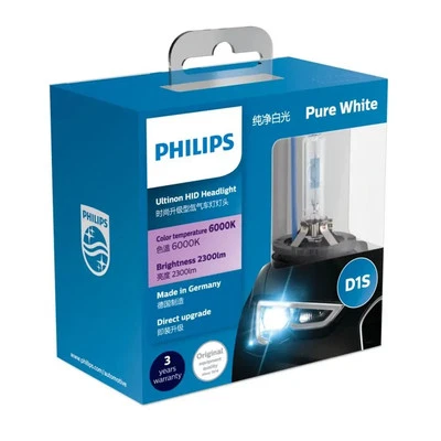 Philips D1S HID Headlight 6000K 85V 35W Car Inspection 3-Year Warranty - Image 1 of 4