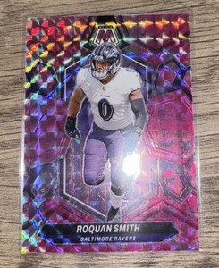 Roquan Smith Camo Pink Prizm Parallel Mosaic 2024 Baltimore Ravens - Picture 1 of 2