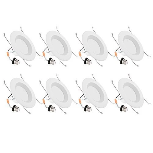 LED Recessed Lighting Ceiling Lights, Warm White, 8 Pack - Image 1 of 4