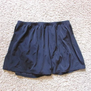 NWOT Swimsuits For All 18W Black Swim Skirt Bikini Underneath Pull On - Picture 1 of 2