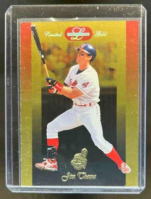 Jim Thome 1996 Leaf Limited oro #55 indios Foto 1 de 2