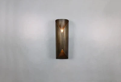 Aplique de pared de latón ennegrecido, iluminación de pared de latón ennegrecido, iluminación de pared enrollable Foto 1 de 4