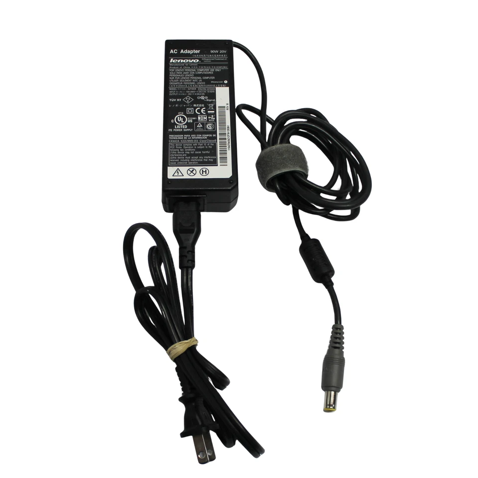 42T4435 Thinkpad 90 vatios 20 V 4,5 A adaptador de CA serie "grado A" Foto 1 de 1