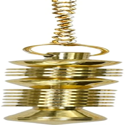 Ibrahim Karim Universal Pendulum Healing Metal Pendulums for Divination, Gold Do - Image 1 of 4