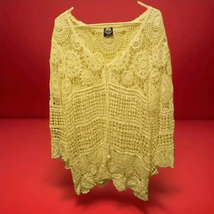 Cubierta de ganchillo blanca talla grande estilo Cal - Imagen 1 de 18