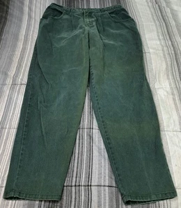 Eddie Bauer Jeans Women's Size 18 Straight Green Denim High Rise 34x32 - Picture 1 of 5