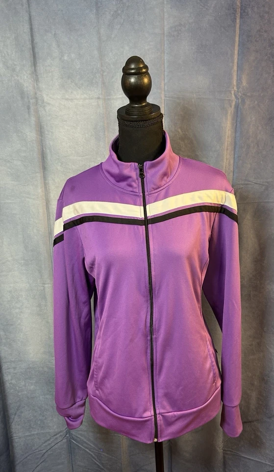 Traje de chándal Made For Life Y2K púrpura talla grande a rayas negras Foto 1 de 4