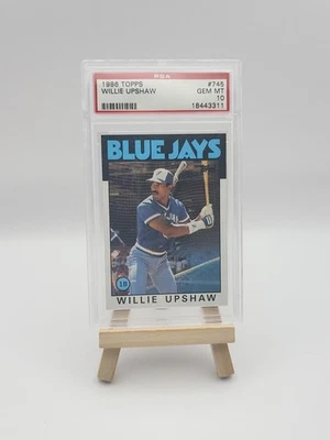 Willie Upshaw PSA 10 1986 Topps #745 Toronto Blue Jays Baseball MLB - Image 1 of 2