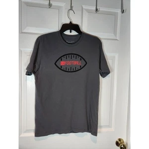 Men's sz M Grey Football Athletic T Shirt by Under Armour Loose Fit - Picture 1 of 4