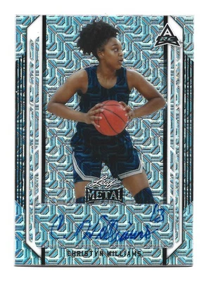 Christyn Williams AUTOGRAPH Silver Mojo UConn Huskies 2021-22 Leaf Metal AUTO  - Image 1 of 2
