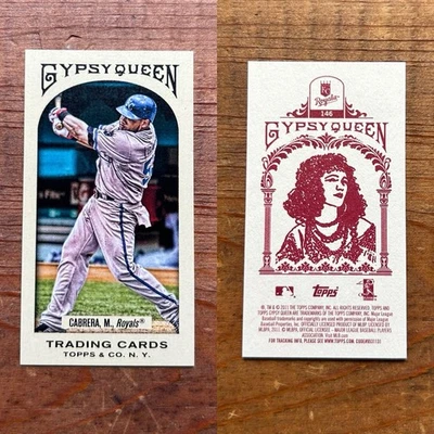Melky Cabrera 2011 Topps Gypsy Queen MINI Back #146 Kansas City Royals MLB (red) - Image 1 of 3