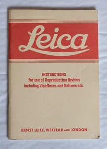 Leica Instructions, For use of Reproduction Devices - Picture 1 of 1