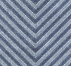 KRAVET CUT VELVET UPHOLSTERY FABRIC 34272.515 ZIGANDZAG INDIGO BY THE YARD - Picture 1 of 3