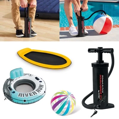 Intex Luftpumpe Double Quick 3S Doppelhub-Pumpe Handpumpe Luftbett Luftmatratze