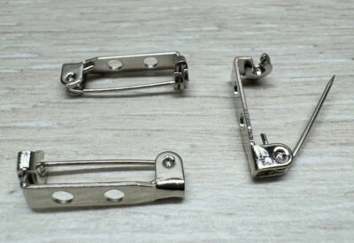 Broche de acero inoxidable 144 broche de seguridad cierre trasero barra de 2 agujeros .75” 3/4” 19 mm EE. UU. Foto 1 de 4