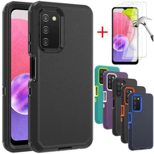Funda protectora a prueba de golpes/vidrio templado para Samsung Galaxy A03S A02S A13 A53 - Imagen 1 de 17