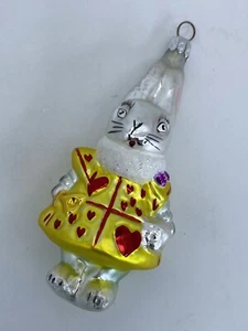 Christopher Radko Alice in Wonderland Queen's Hare Rabbit Ornament ‘94 Easter 5” - Picture 1 of 4