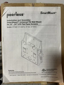 PEERLESS SMART MOUNT UNIVERSAL TILT WALL MOUNT PART NUMBER ST630P (black) - Picture 1 of 4