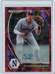 Panini Prizm 2021 Draft Picks base automática borgoña agitado hielo Goosenberg - Imagen 1 de 1