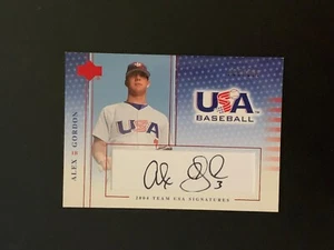 2004-05 Alex Gordon Upper Deck Team USA Baseball Signatur Autogramm S21 285/595 - Bild 1 von 1