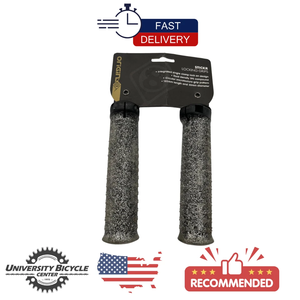 ORIGIN8 STICKR LOCKING LOCK ON GLITTER SILVER 132MM - Image 1 of 1