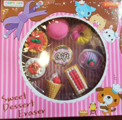 Set of 7x Kids Novelty 3D Ice Cream Cake Erasers Rubbers UK seller Free UK P&P - Image 1 of 2