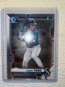 Harry Ford 2021 Bowman 1st Chrome Draft Seattle Mariners #BDC-1 Top Prospect RC